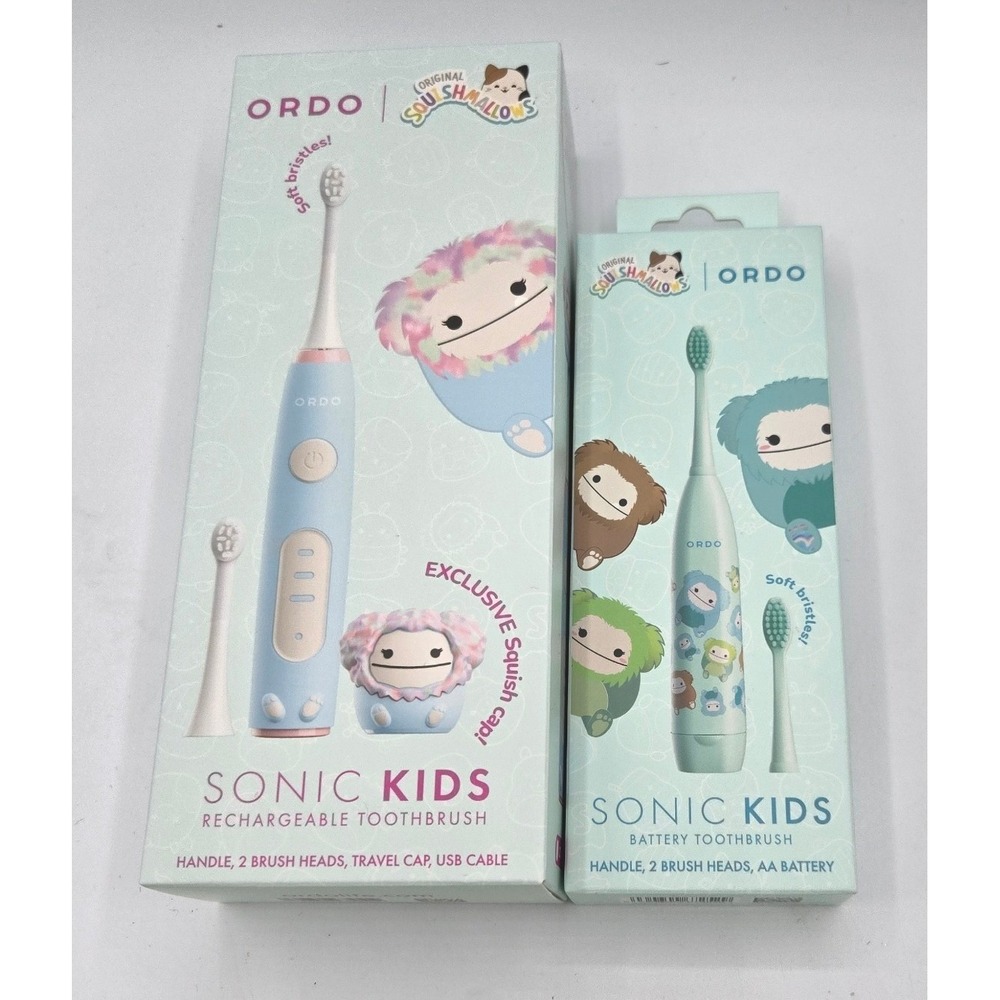 New‎ Ordo x Squishmallows Sonic Kids Toothbrush Set - Rechargeable & Battery
